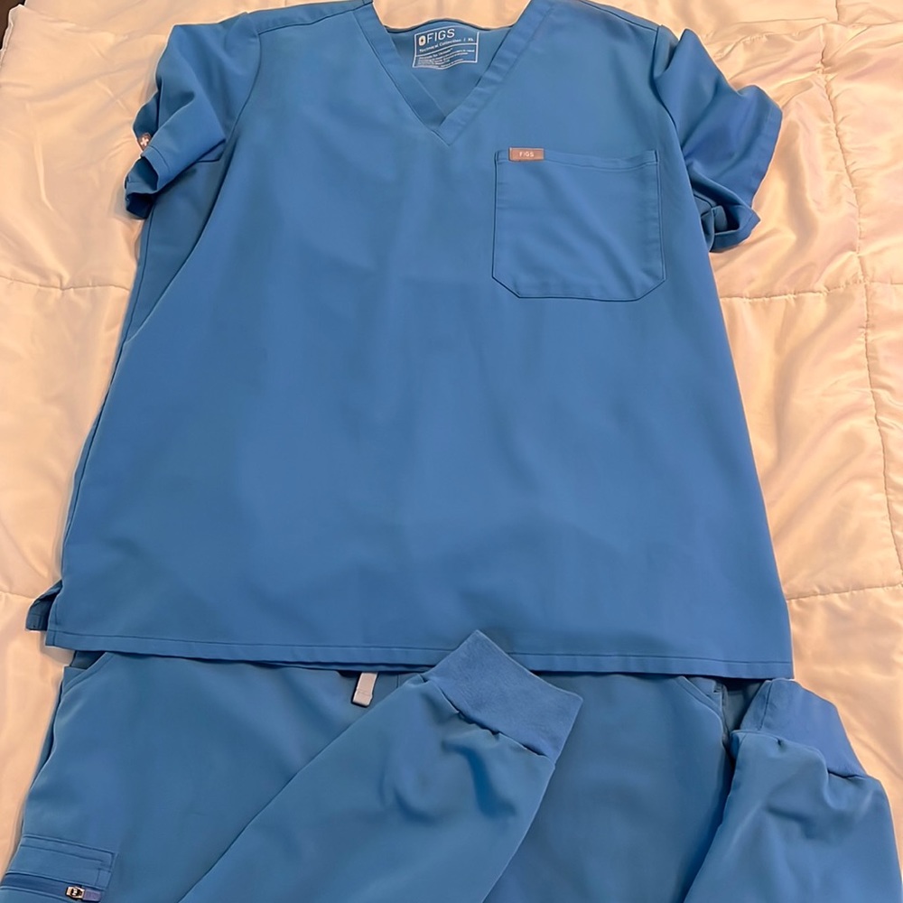 Figs Capri Blue XL tall set